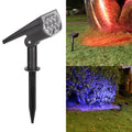 Solar Spotlights with Ground/Wall Mount, Auto ON/OFF LED Landscape Lighting for Garden Lawn Trees