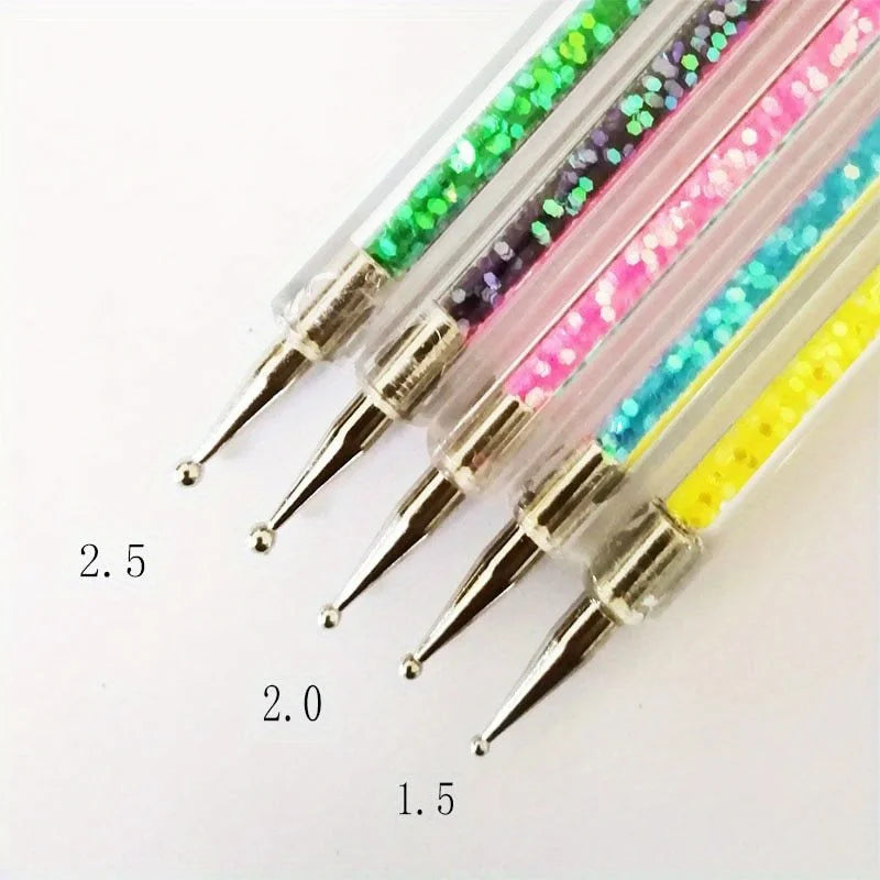 Nails Art Dotting Pen Nails Brushes for Nails Art Accessories Tools Kits Nail Supplies for Professionals Manicure Set
