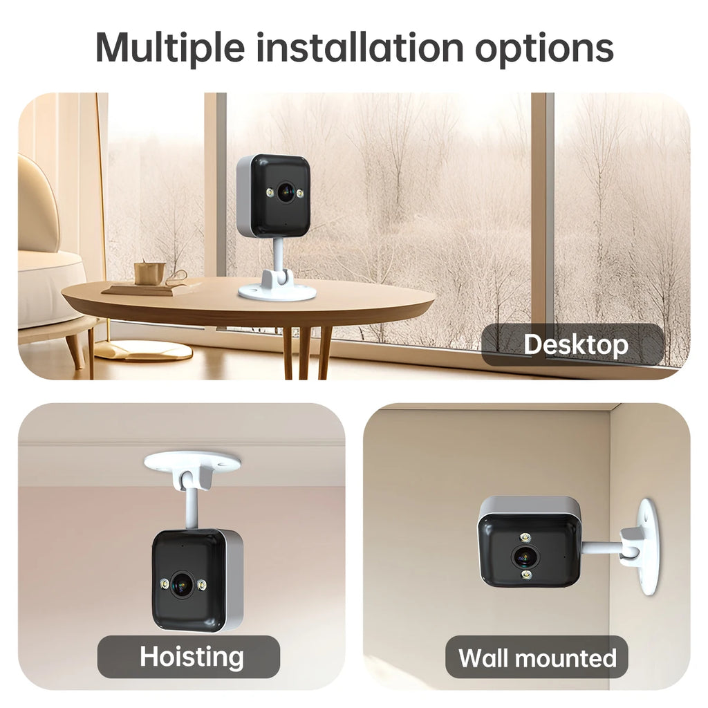 JOOAN 3MP Mini Wifi Camera Outdoor Motion Tracking Security IP Camera 1080P Color Night Waterproof Smart Home Baby Monitor