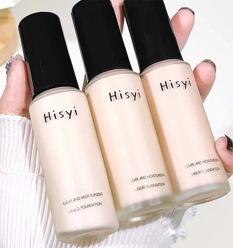Liquid Foundation Makeup Base Waterproof High Coverage Concealer BB Cream Brighten Face Skin Tone Hydrating Foundation Makeup