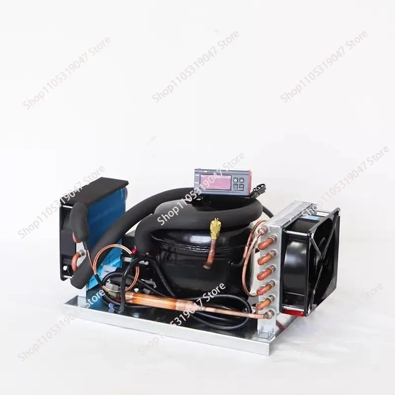 DC12V 24V Compressor Condenser BD25HC Car Refrigerator Solar Freezer Marine Refrigerator Air-cooled Refrigerator Unit