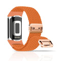 Rainbow Color Braided Band With Magnetic Quick Release Buckle Compatible For Fitbit Charge 5 Charge 6 Bands for Women