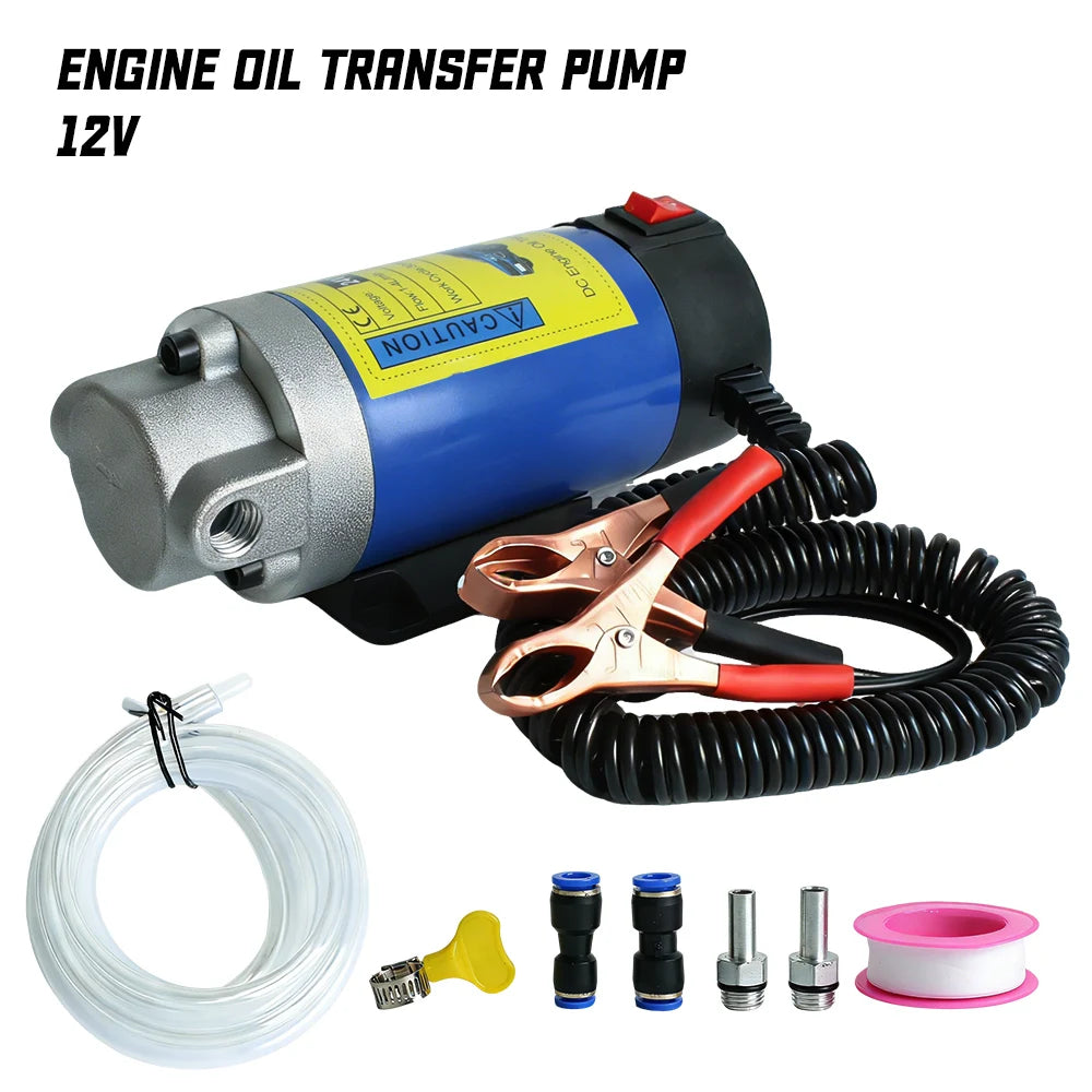 12V 24V Electric Oil Transfer Pump 1-4L/min Car Motor Oil Diesel Extractor Scavenge Suction Fluid Change Pump
