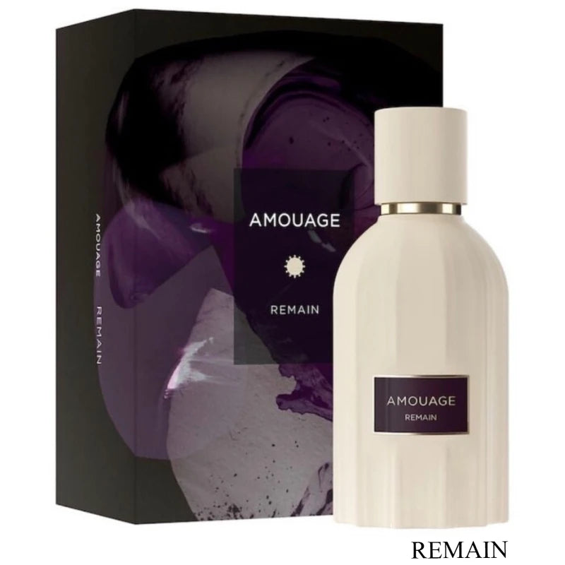 Amouage REMAIN 100ml Unisex Perfume Eau De Parfum Long Lasting Fresh Natural Woody Oriental Soft Elegant Refined Three Distinct