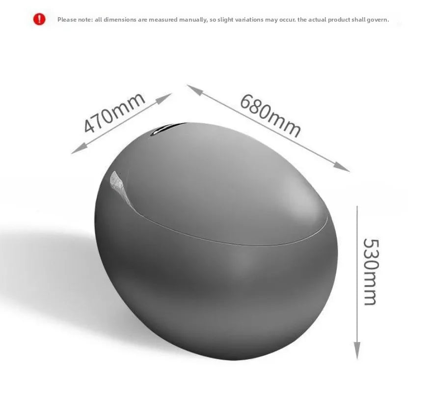 Egg-shaped smart toilet, small apartment bathroom automatic integrated