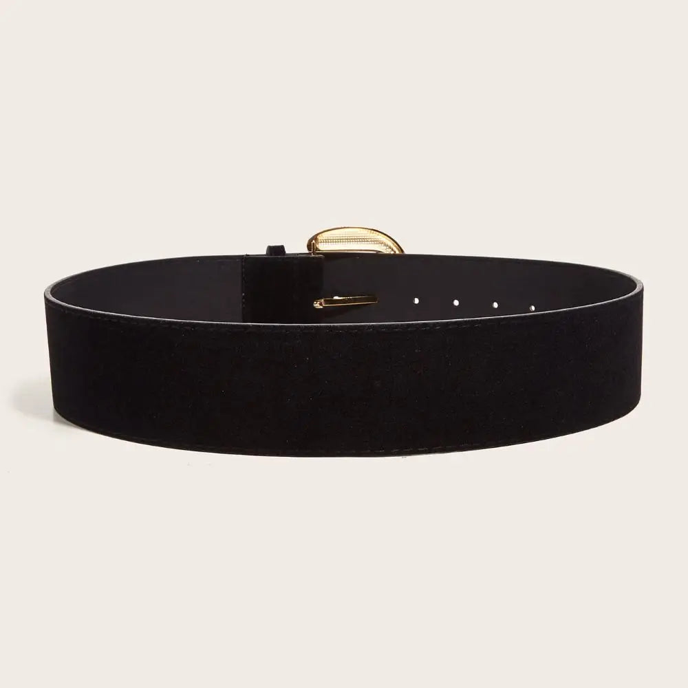 Maillard Styles Suede Leather Wide Belt Luxury Design Trendy Pin Buckle Waistband Versatile Casual Trouser Dress Belts Gifts