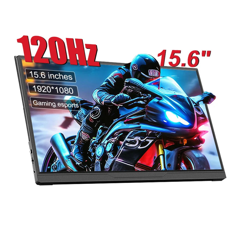 15.6inch Portable Monitor 120Hz/RGB100% /Touch Screen With VESA Hole Extended Display For Phone PC Loptop Xbox PS4/5 Switch
