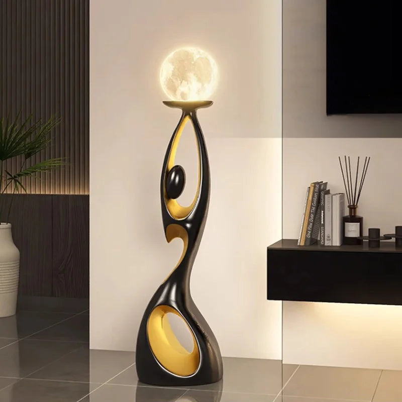 Modern minimalist LED floor lamp, living room, bedroom, study, Nordic Ins style creative remote control dimming vertical lamp, i