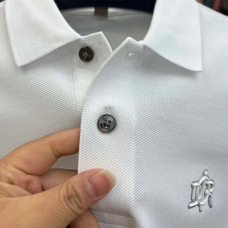 100% pure cotton high-end short sleeve men's polo shirt summer designer luxury brand embroidered Paul T-shirt fashion men's wear