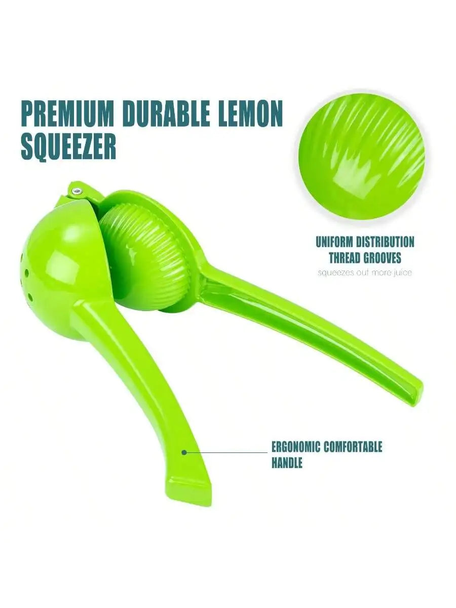 1/2pcs Premium Metal Manual Lemon Juicer Professional Citrus Squeezer for Lime Orange Fruit Juicing Kitchen Gadgets Yellow Green