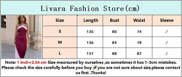 Color Blocking Scarf Collar Suspender Women Maxi Dress Spaghetti Strap High Split Floor Length Evening Dresses Lady Party Robes