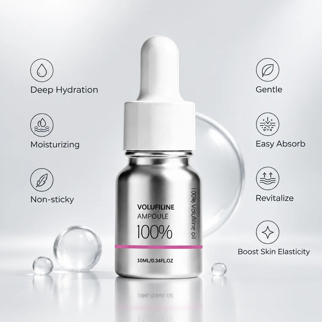 100% Volufiline Ampoule Serum Deep Hydration Moisturizing Revitalize Refresh Non-sticky Boost Skin Elasticity Gentle Easy Absorb