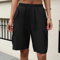 Women High Waist Cargo Pocket Shorts Cool Girl Style Streetwear Summer Wide Leg Pants Fashion Commute Female Loose Shorts