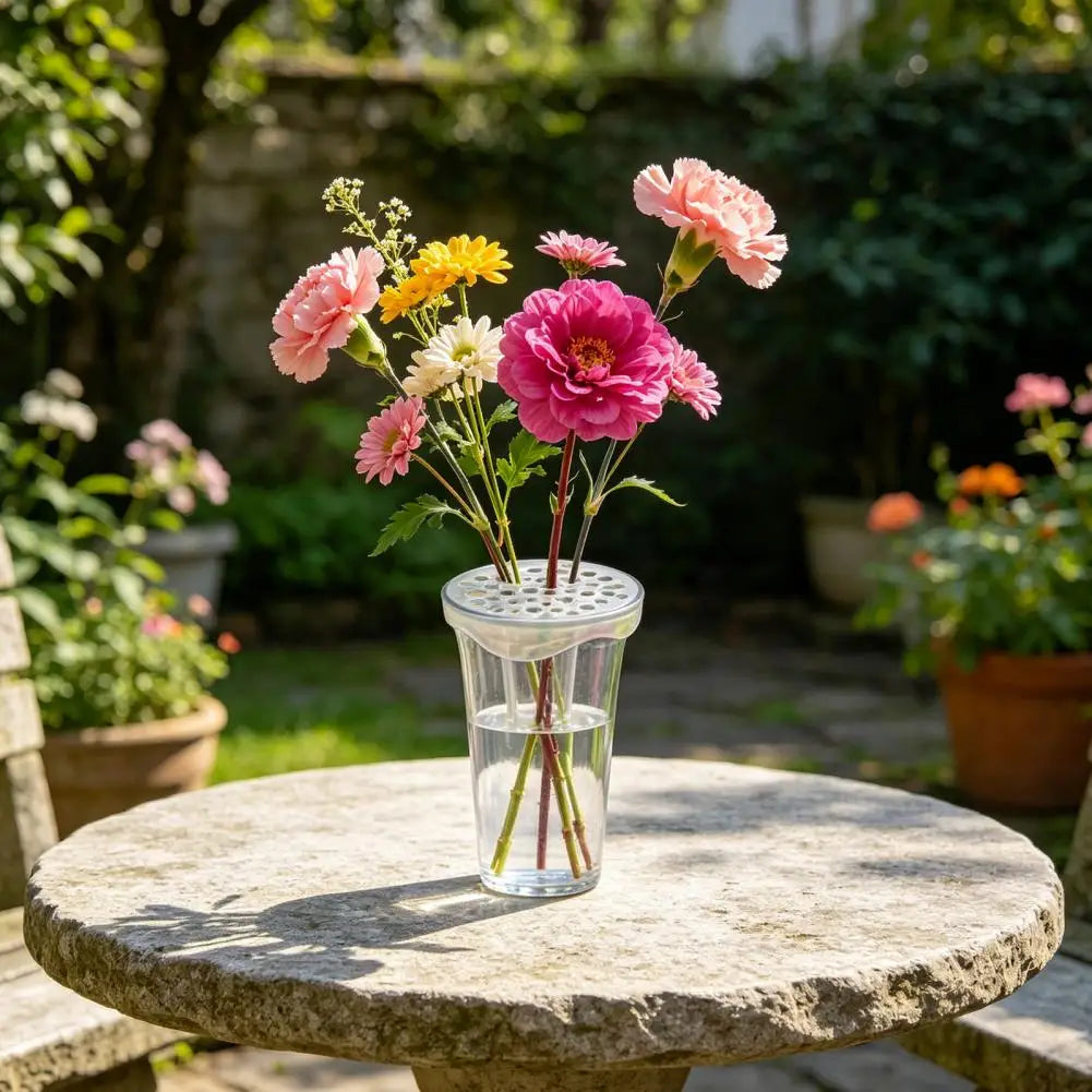 Silicone Bouquet Holder Silicone Flower Arranger Grid Set Flexible Floral Stem Holder Reusable Diy Vase Insert for Flower
