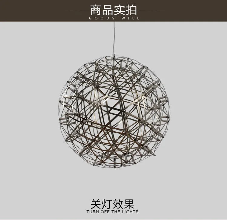 Sparkleball Panoramic Starry Sky Pendant Light Commercial Internet Celebrity Bar Salon Loft Duplex Art Ball Decorative Light