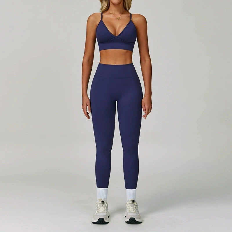 2/3PCS Seamless Sports Set  Yoga Suits  Women Tracksuit Gym Running Workout Clothes Sports Long Sleeve Leggings Yoga Clothing