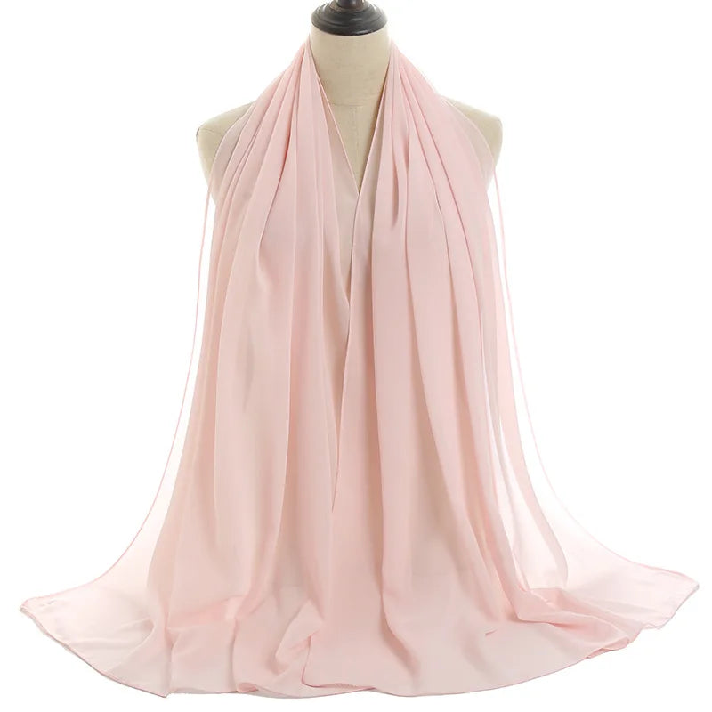 Ramadan Islamic Instant Bubble Chiffon Shawl Scarf Lady Head Wrap Women Hijabs Scarves Bufandas Muslim Veil Hijab Snood 180*70cm