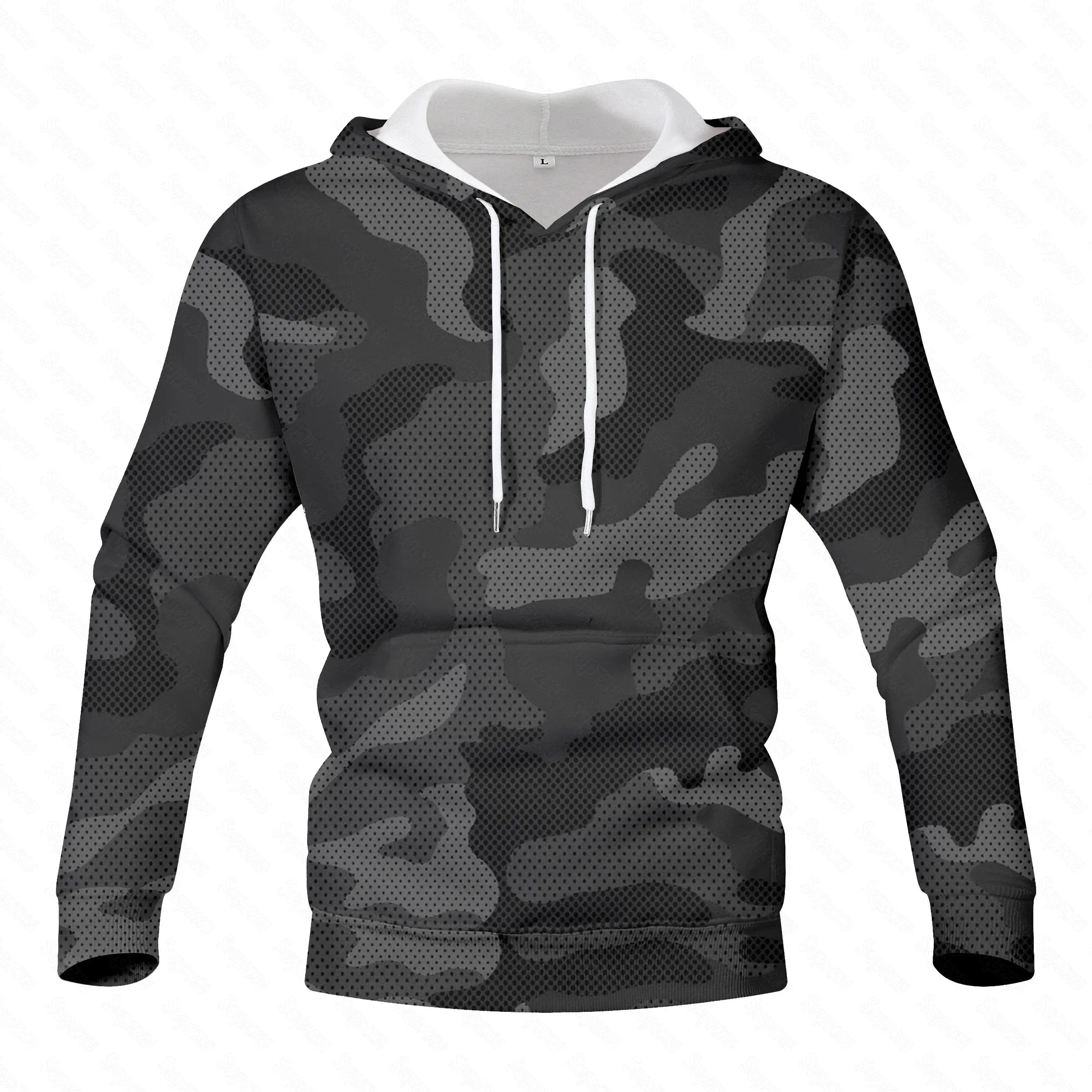 Camouflage Hoodies Men 2023 Spring Mens Military Hooded Sweatshirts Hoodie Male Street Hoody Army Green Sweatshirt Hip Hop S-4XL