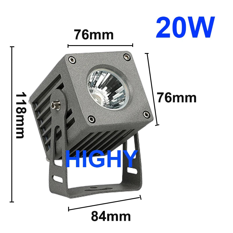 New COB LED Floodlight Outdoor Waterproof IP65 Outdoor LED Spotlight 10W 20W 30W Outdoor Landscape Lighting Exterior Wall Lighti