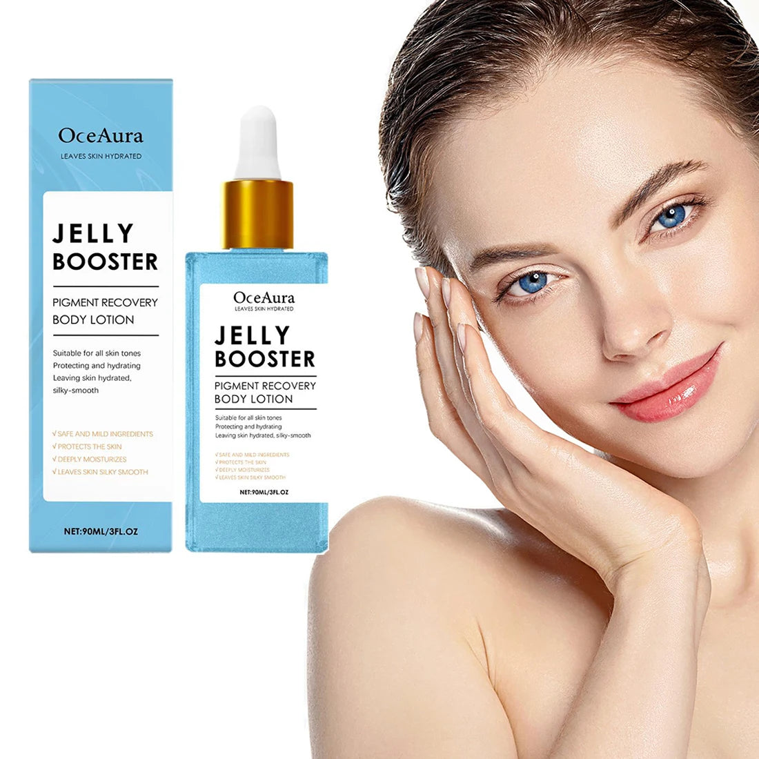 90ML Niacinamide Face Serum Brightening Deep Hydration, Pore Minimizer & Dark Spot Corrector with Hyaluronic Acid & Vitamin E