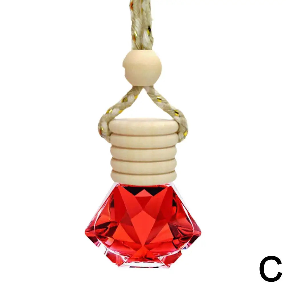 Car Perfume Pendant Include Essential Oil Air Fresheners Novelty Auto Flavoring Air Freshener Diffuser Oil Fragrance Bottle