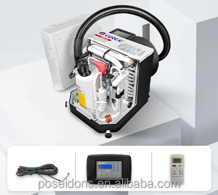 9000Btu to 36000Btu Water Cooled Package Marine Boat Air Conditioner Self-contained Sailboat Ship Yacht Air Conditioning