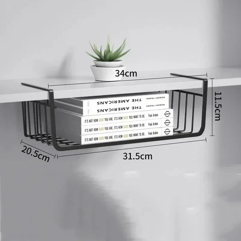 1PC Off-The-Shelf KitchenTiered Storage Shelf Student Dormitory Wardrobe Dormitory Desk Storage Hanging Basket Organizer Kitchen