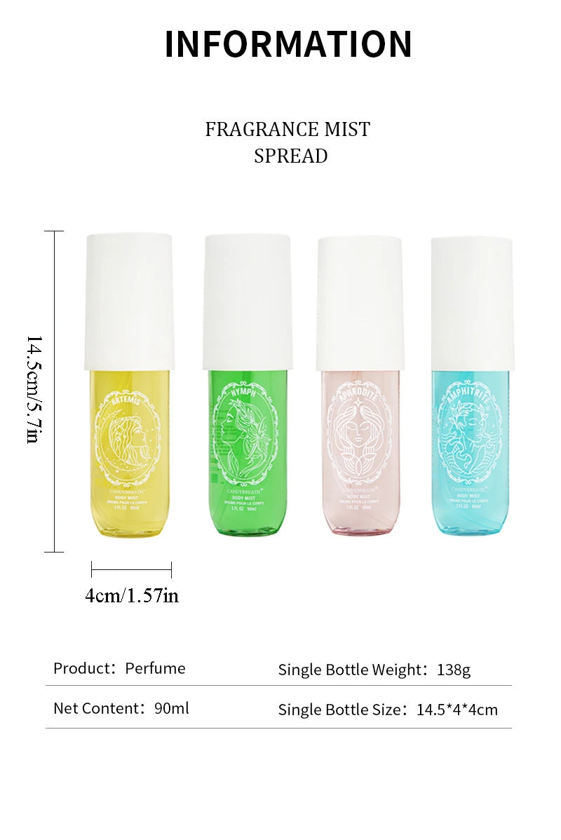 Multi Scented Spray Long-lasting Fragrance Alcohol-free Essential Oil Aromatic Odor Removal Birthday Gifts Air Freshener Perfume
