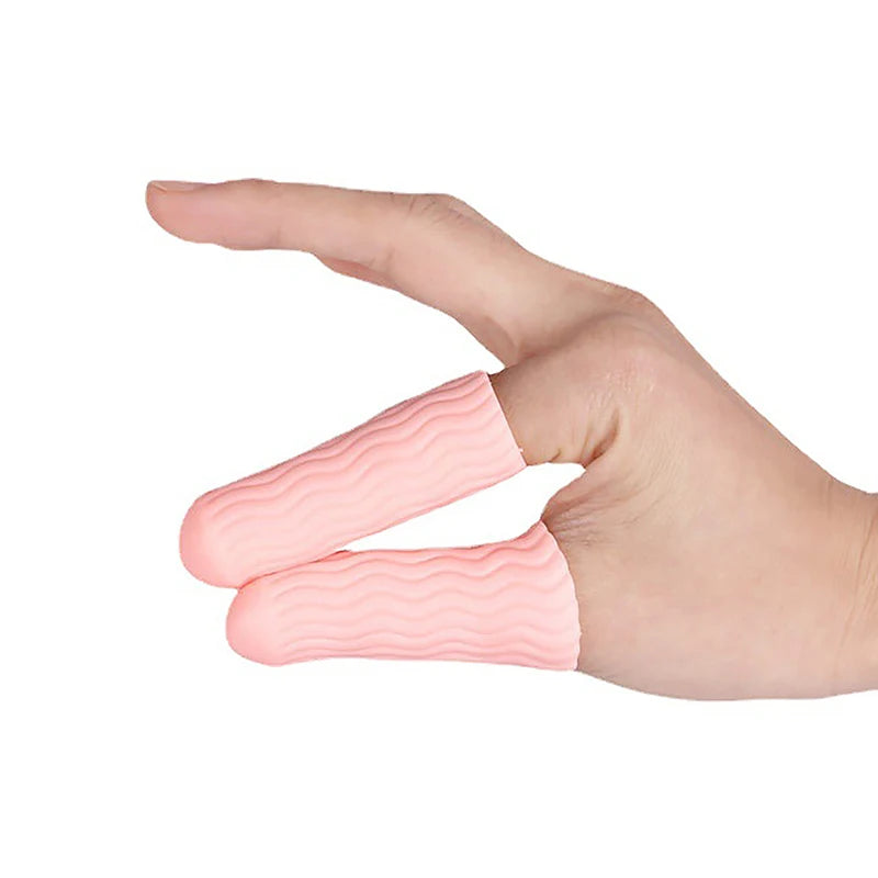 2Pcs Silicone Gel Tube Hand Bandage Finger Protector Anti-cut Heat Resistant Finger Sleeves Great Cooking Kitchen Tools
