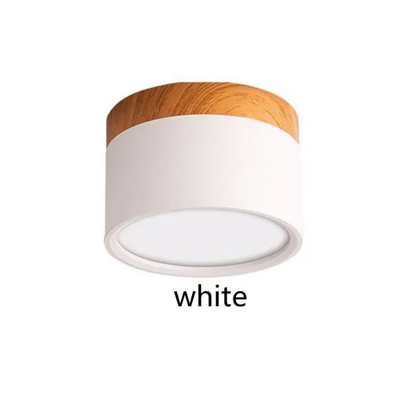 Led Ceiling Downlight Dimmable Surface Mounted Ceiling Lamp Wood Modern Light Spotlight Bedroom Living Room Homekit Bbulb AC220V