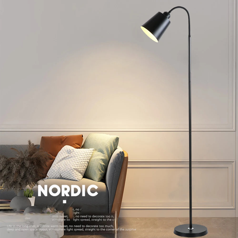 Modern LED Floor Lamp Adjustable Standing Light for Living Room Bedroom Office Indoor Decoration Sofa Reading Lighting