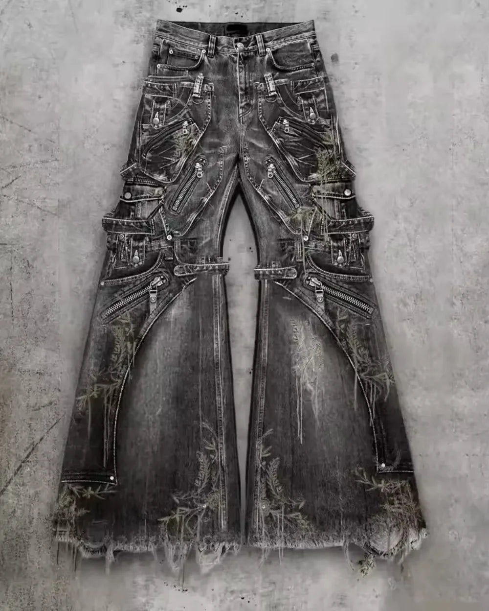 Hip Hop Complex Heavy Industry Workwear Jean Casual Denim Pants High Waist Straight Wide Leg Jeans Harajuku Y2k Men Women Jeans