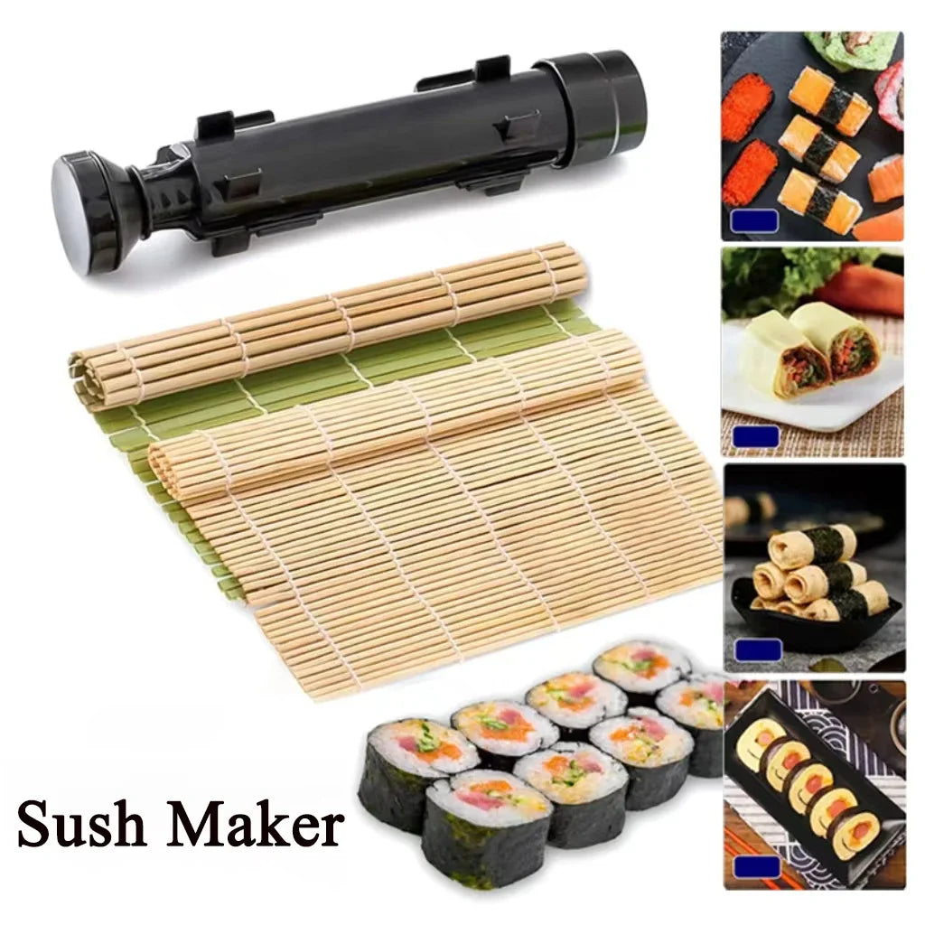 Quick Sushi Maker DIY Roller Rice Mold Meat Vegetable Rolling Mold Sushi Device Making Machine Bento Kitchen Gadgets
