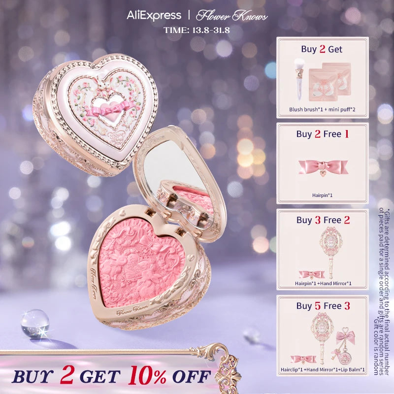 Flower Knows Bunny Garden Collection Embossed Blush