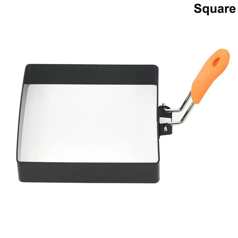 Non-stick Square Round Pancake Mold Muffins Omelet Maker Frying Egg Cooking Tool Kitchen Gadgets Stainless Steel Egg Fried Ring