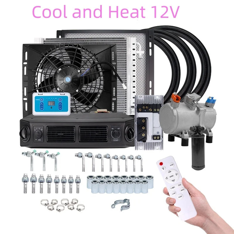 Auto Universal Automotive Auto Electric Air Conditioning 12V 24V Compressor for Cars Van Street Rod Hot Classic A/C Conditioner