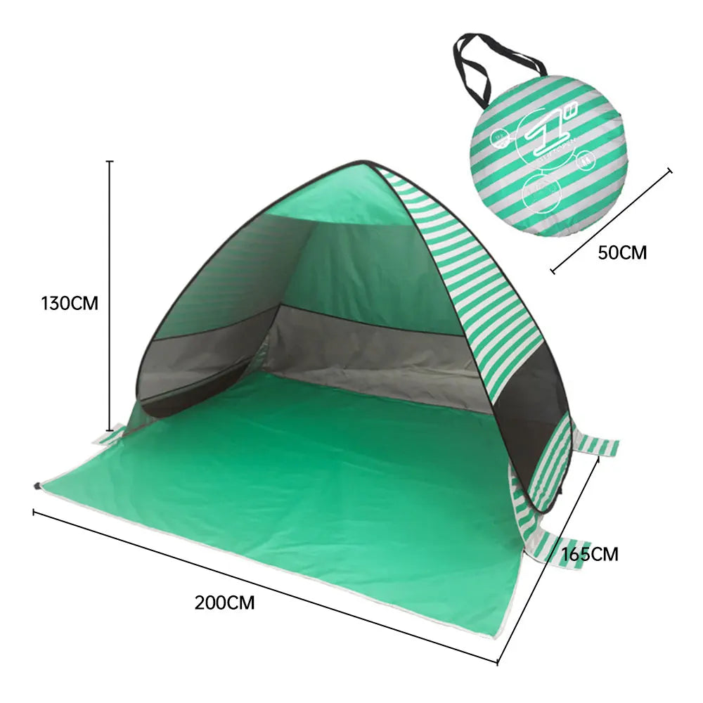 Beach Tent  Automatic Instant Pop Up Tent Potable Beach Tent Outdoor Waterproof UV Protection Camping Fishing Tent