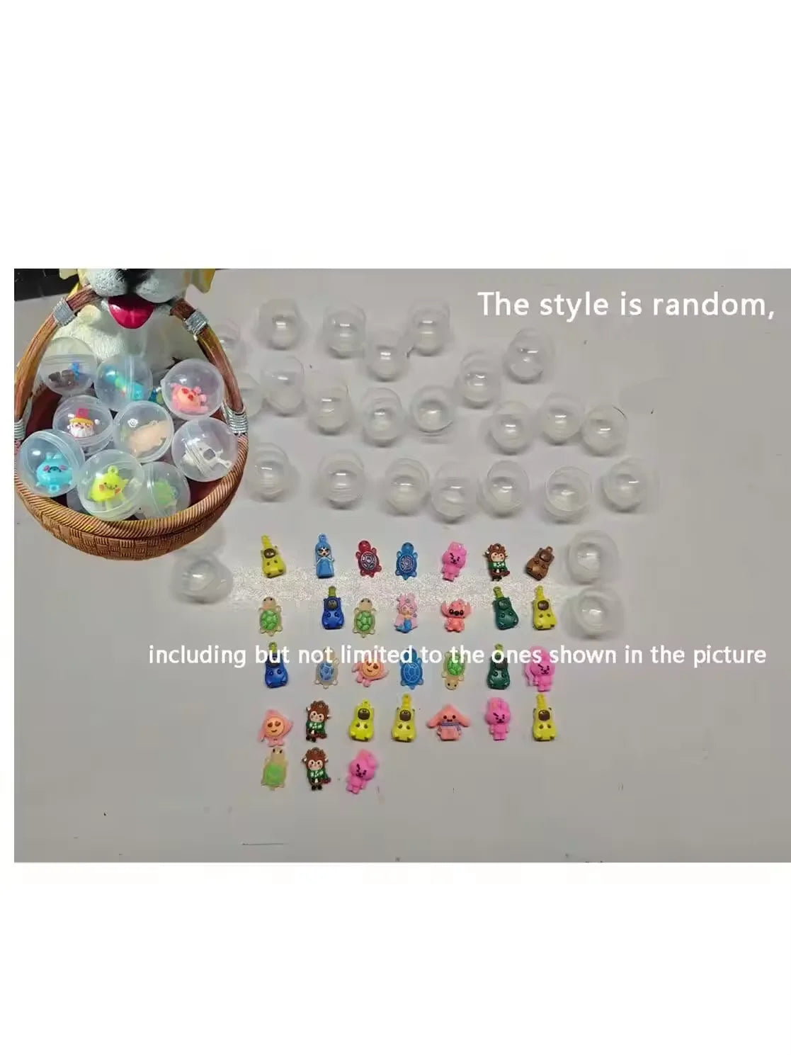 50pcs Capsule Dolls Blind Box Surprise Ball, Mini Round Cute Capsule, Perfect Party Favors,Treasure Classroom Prizes