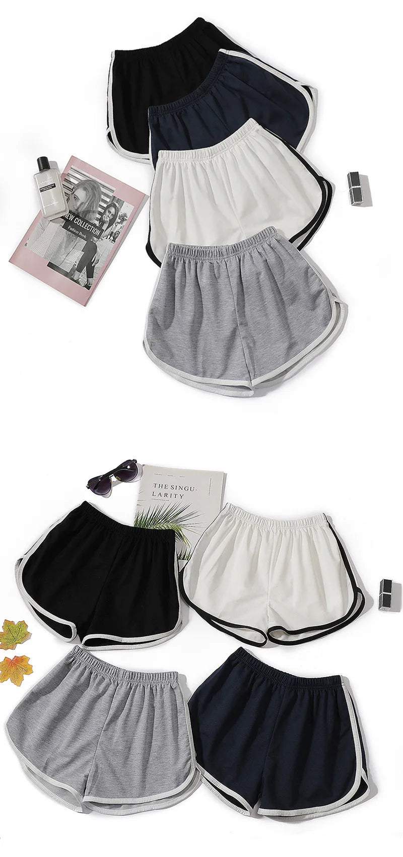 Simple Shorts Women's Home Yoga Beach Vacation Pants Casual Women's Sports Comprehensive Training Shorts Fitness Pants
