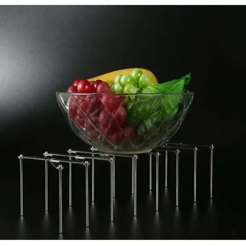 Stainless Steel Dish Rack Adjustable Kitchen Drainer Foldable Utensil Holder For Dishes Cups Pots & Lids Space Saving