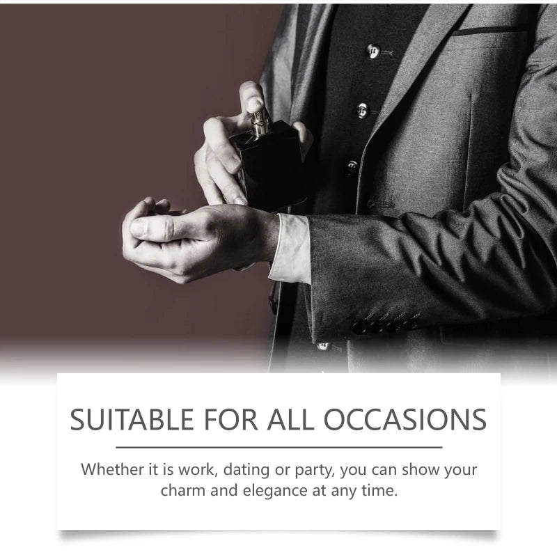 Charismatic Men's Perfume Charming Whiskey Light Fresh Elegant Long-lasting Fragrance Non-irritating Body Spray Eau De Cologne