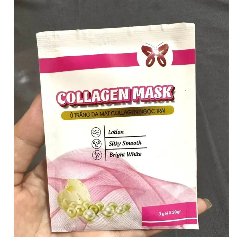 COLLAGEN MASK 3 Packs White Skin Smooth Remove Dull Skin Blemishes Brightening Moisturizing And Smooth Skin