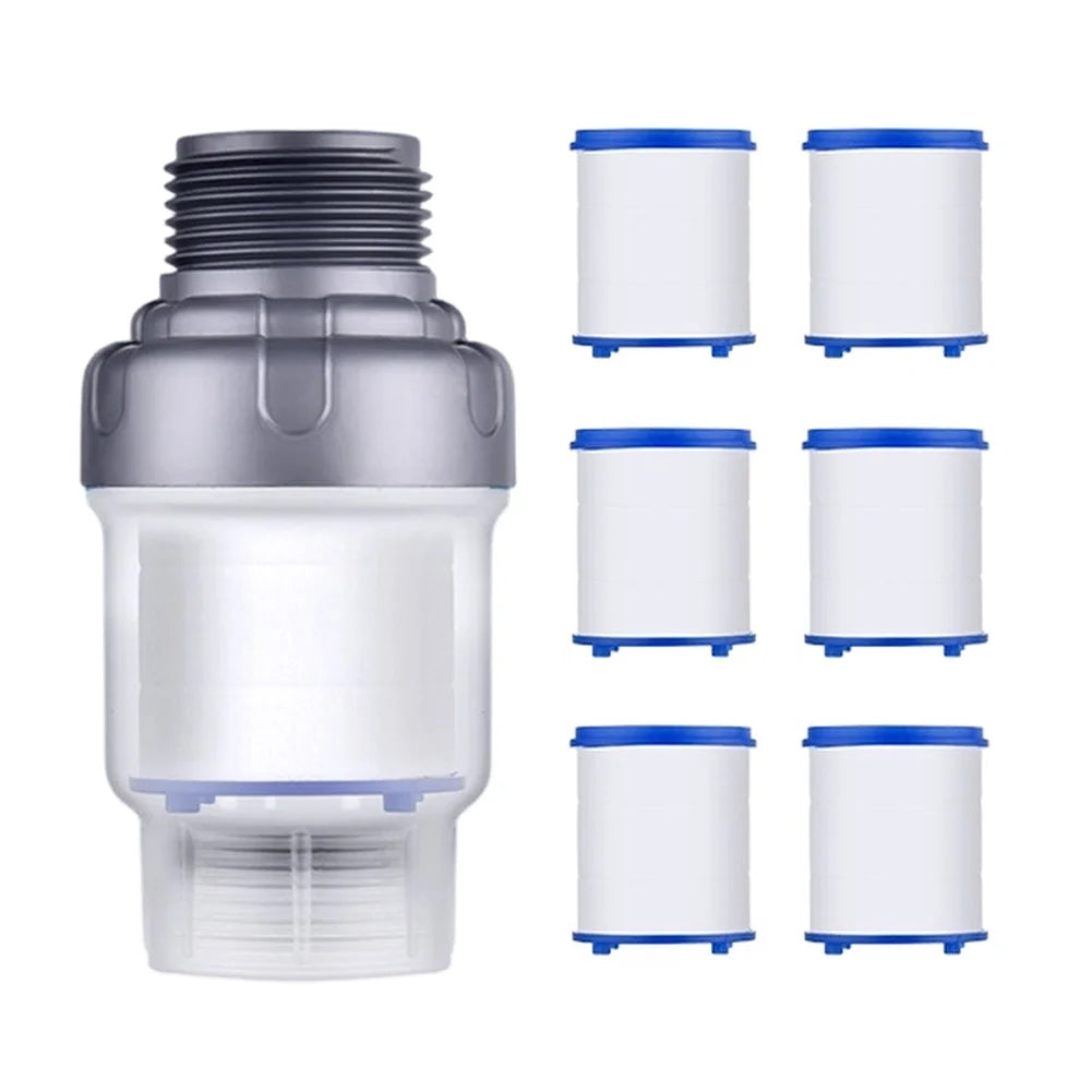 Washing Machine Pre-Filter With 6 Cartridges – Water Purifier For Heater & Tap Water, Easy Monitor, Improves Quality