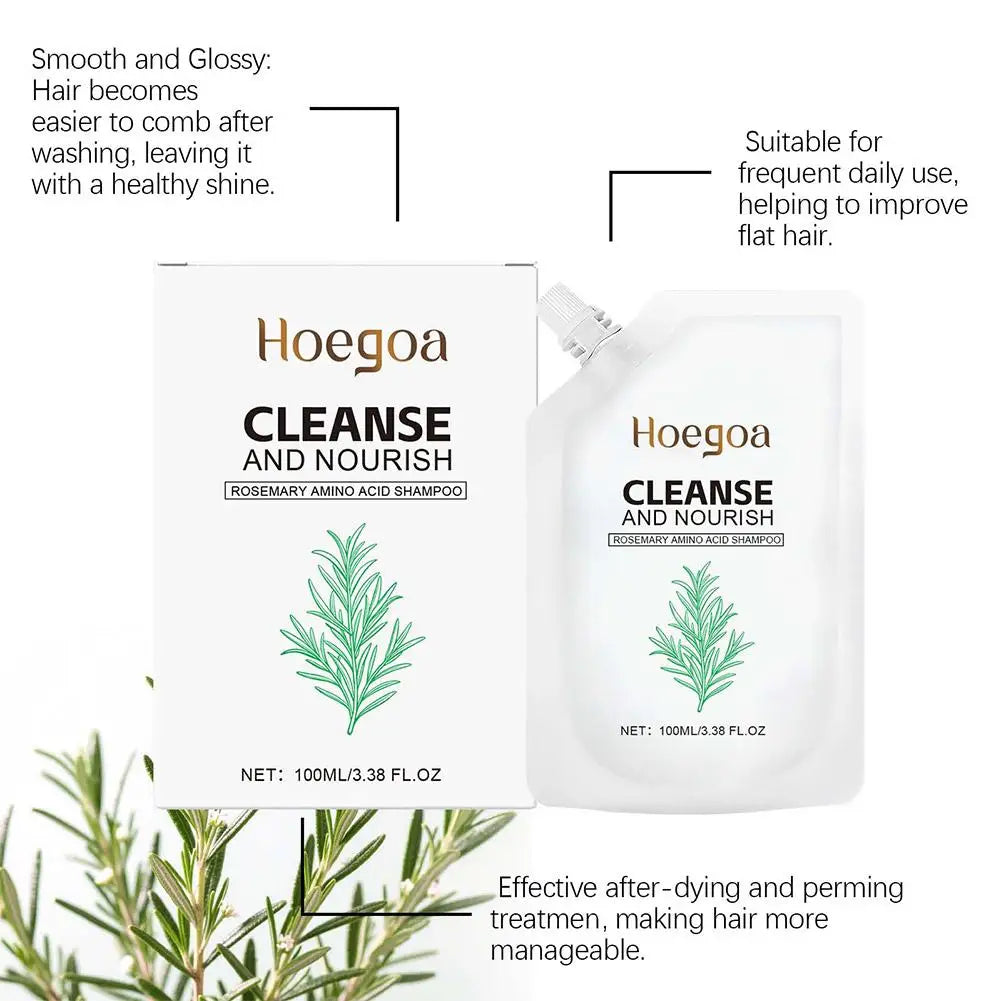 Nourishing Pepairing Rosemary Shampoo Damage Hair Deep Cleansing Scalp Oil Control Growth Strengthening Root Volumizing Shampoo