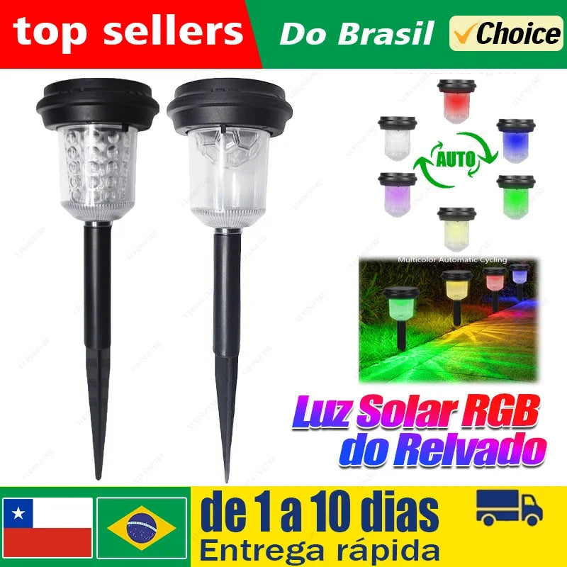 Solar Outdoor Lights New Garden Lamps Powered Waterproof Landscape Path for Yard Backyard Lawn Patio Decorative LED Lighting