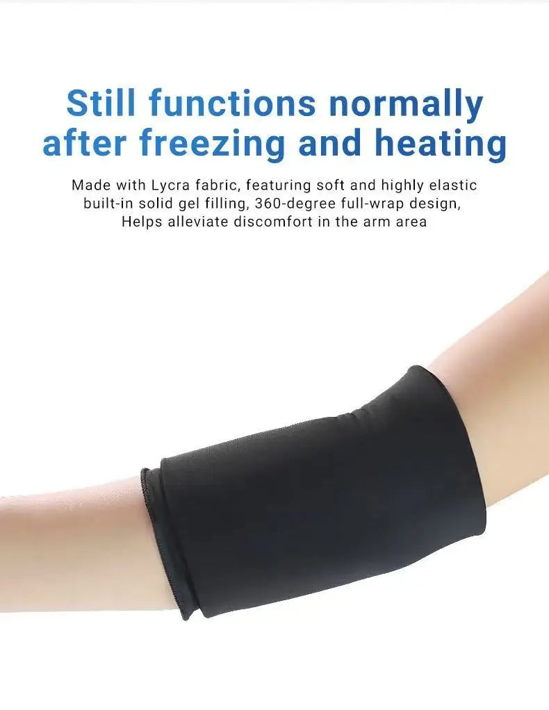 Sports Ice Pack Gel Elbow Guard Cold Compress Knee Guard Arm Guard Elastic Compression Gel Protective Gear