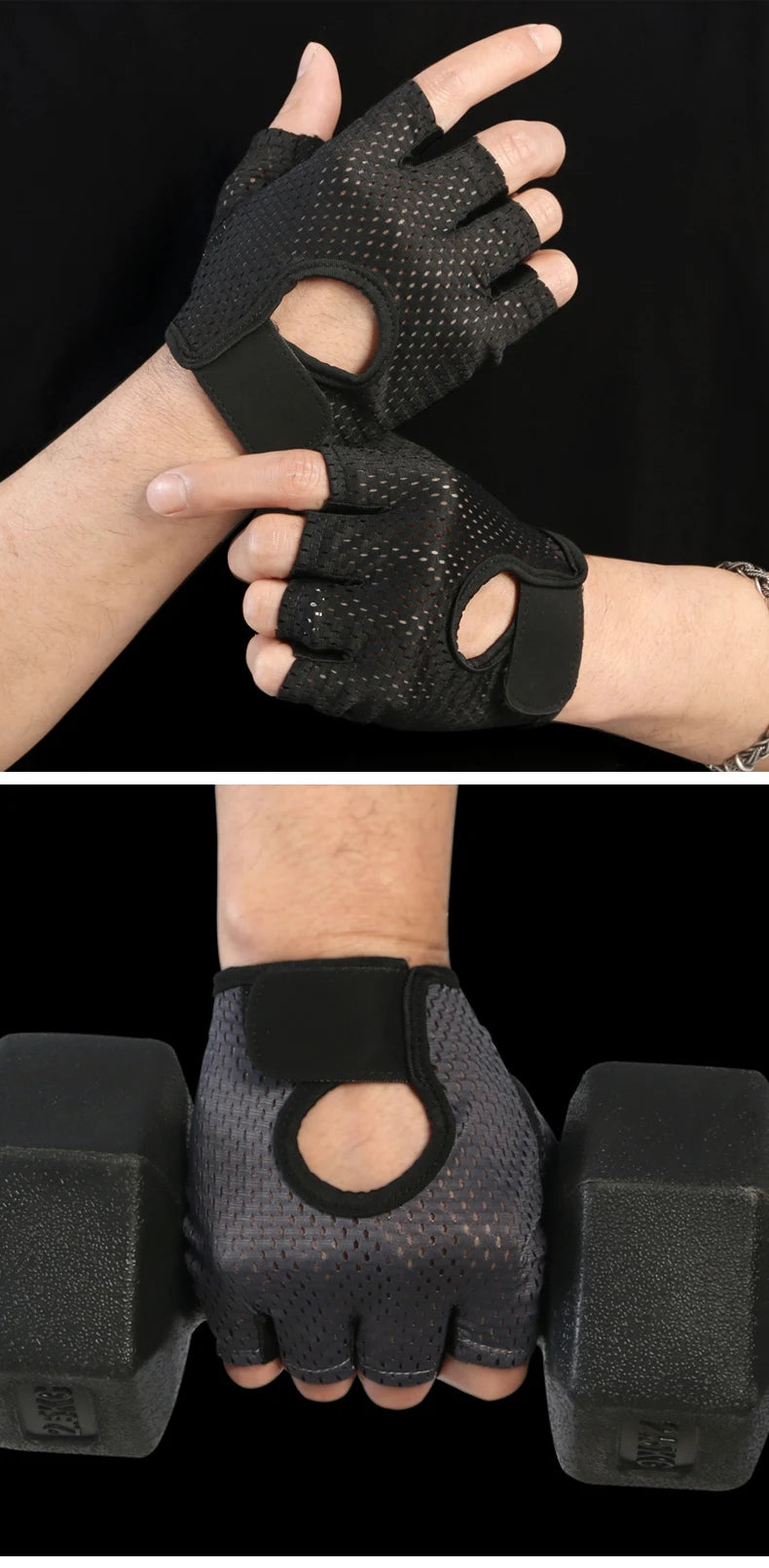Gym Fitness Gloves Women Breathable Quick-Drying Half Finger Anti-Slip Outdoor Sport Cycling Gloves Weight Lifting Yoga Gloves
