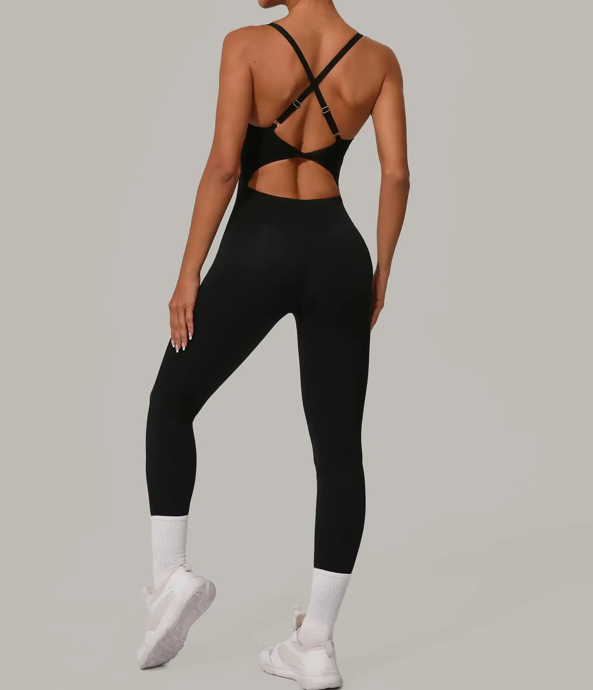Wholesale Gym Clothes Woman Yoga Set Padding Women's Gym Jumpsuit Activewear Sportswear Push Up Fitness Sports Overalls Purple