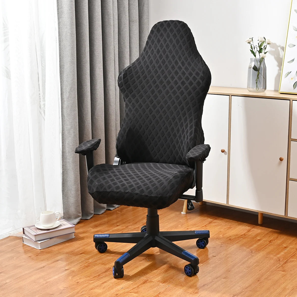 Ergonomic Office Computer Game Chair Slipcovers Stretchy Polyester Reclining Racing Gaming Chair Covers Waterproof Chair Covers