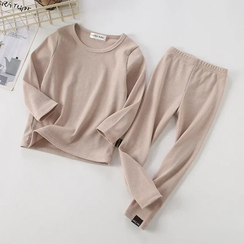Baby Kids Pajamas Sets Cotton Boys Sleepwear Suit Autumn Girls Pajamas Long Sleeve Pijamas Tops+Pants 2pcs Children Clothing